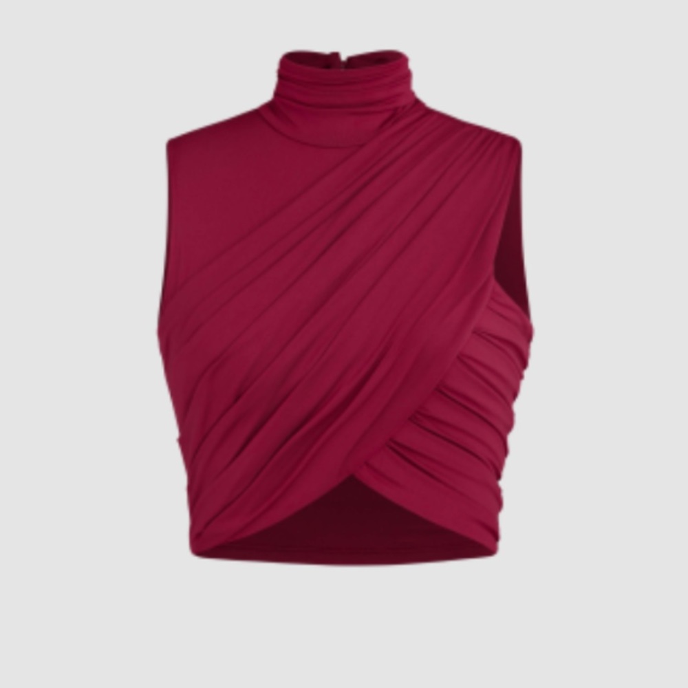 NWT Mockneck Crop Top